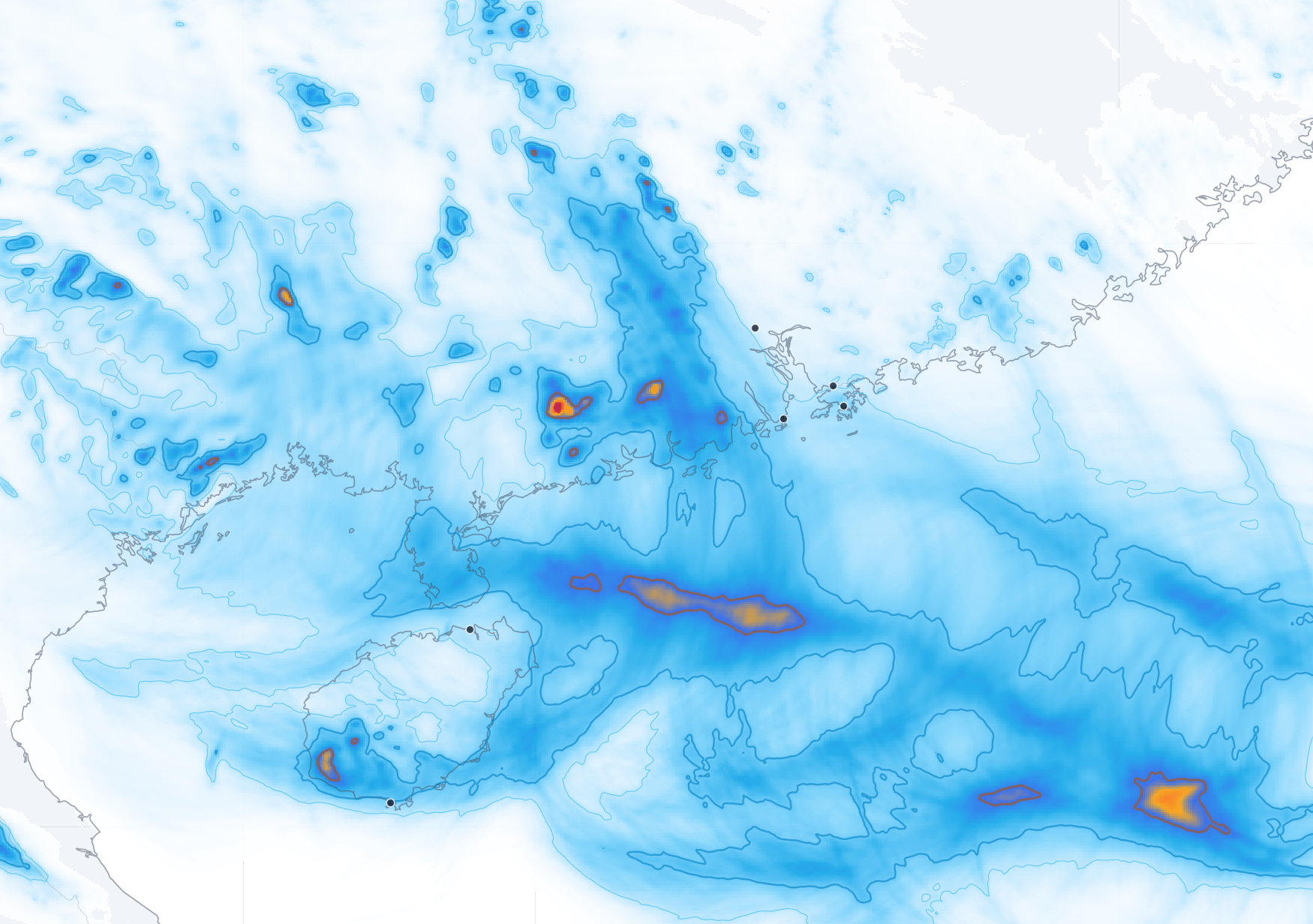 Greater Bay Area tropical-cyclone hazard map, Edgion 3 km simulation.